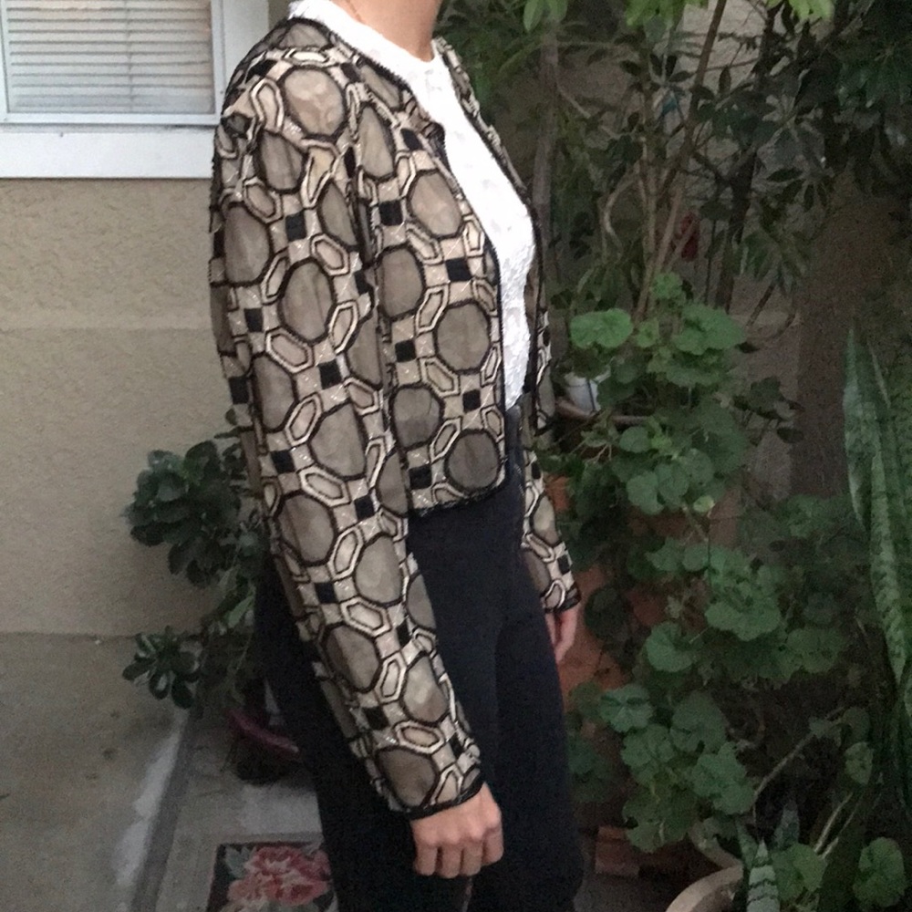 Vintage tan/black jacket